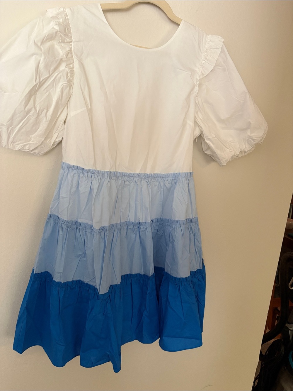English Factory Cream Crewneck dress